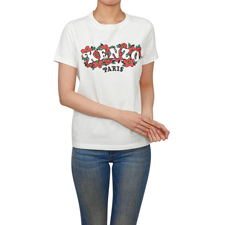 겐조(KENZO) 버디 마켓 여성 반팔티셔츠 FF52TS1494SO 02