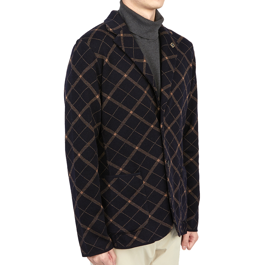 라르디니(LARDINI) 다이아몬드 남자 울 자켓 컴포터블핏 IRLJM56 IR59010 850