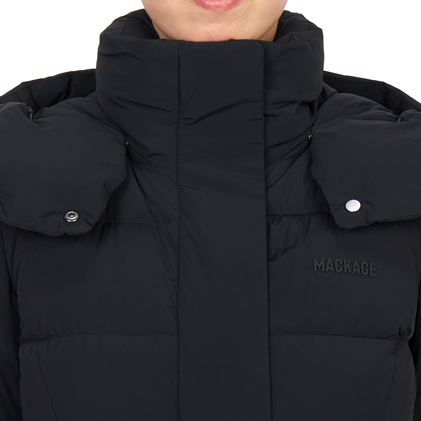 맥케이지(MACKAGE) 코랄리아 시티 여성 롱 패딩 점퍼 CORALIA CITY BLACK