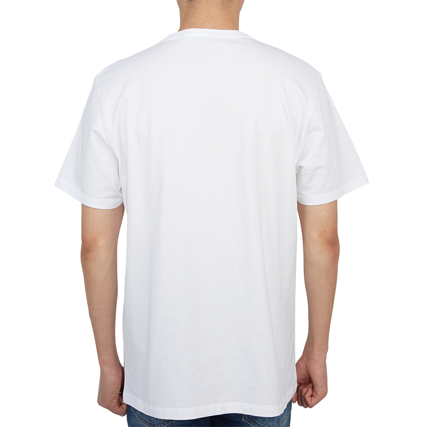 메종키츠네(MAISON KITSUNE) 메종키츠네 X 올림피아르탱 올리 플라워 폭스 패치 클래식 남자 크루넥 반팔티셔츠 JM00161KJ0008 P100