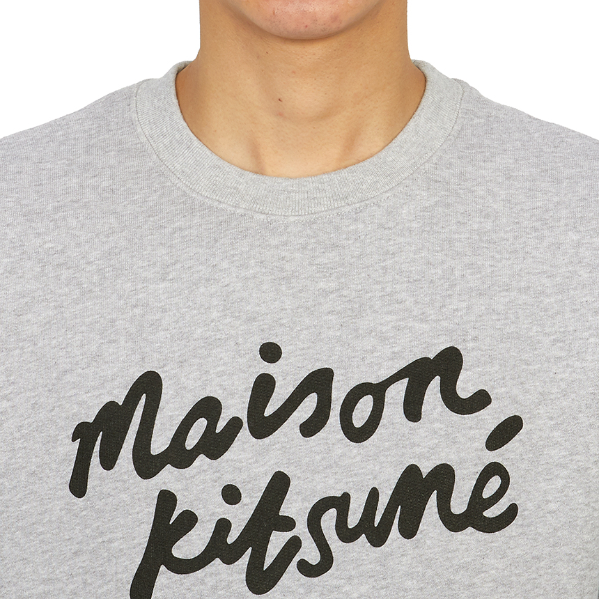 메종키츠네(MAISON KITSUNE) 핸드라이팅 남성 기모 맨투맨 MM00301KM0307 H120