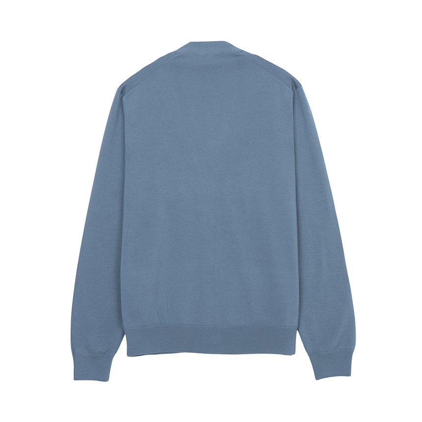 메종키츠네(MAISON KITSUNE) 볼드 폭스헤드 남성 가디건 MM00509KT1036 0075