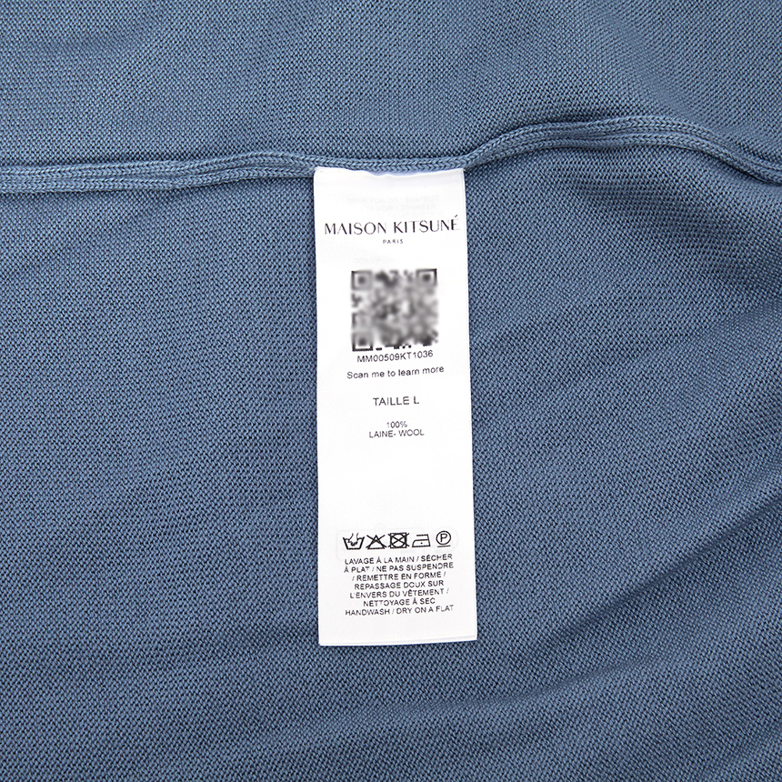 메종키츠네(MAISON KITSUNE) 볼드 폭스헤드 남성 가디건 MM00509KT1036 0075
