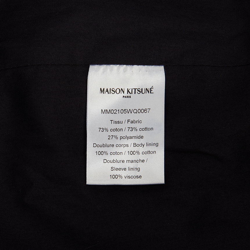 메종키츠네(MAISON KITSUNE) 폭스헤드 남성 해링턴 자켓 MM02105WQ0067 P476