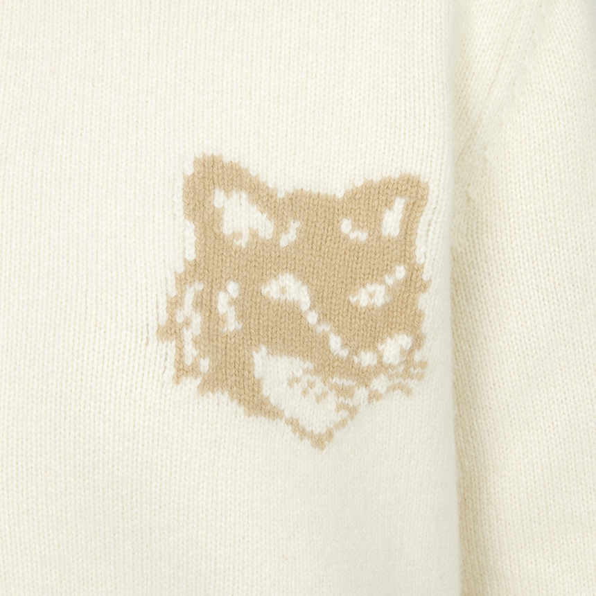 메종키츠네(MAISON KITSUNE) 폭스헤드 여성 가디건 NW00509KM0329 0395
