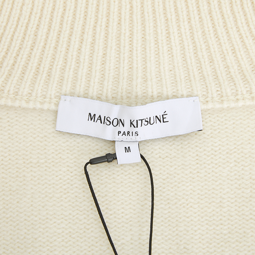 메종키츠네(MAISON KITSUNE) 폭스헤드 여성 가디건 NW00509KM0329 0395