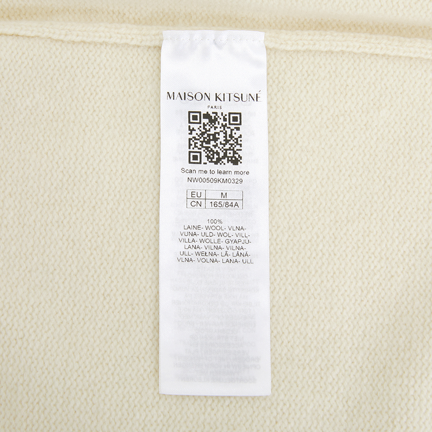 메종키츠네(MAISON KITSUNE) 폭스헤드 여성 가디건 NW00509KM0329 0395