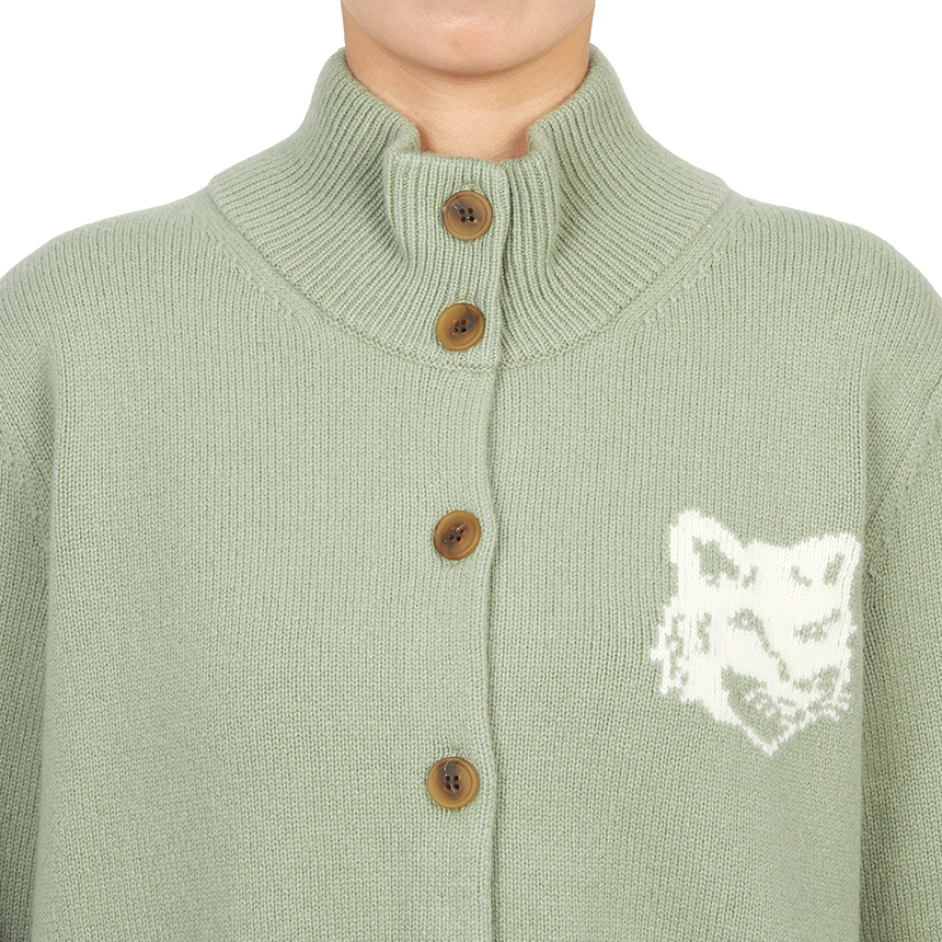 메종키츠네(MAISON KITSUNE) 폭스헤드 여성 가디건 NW00509KM0329 0396