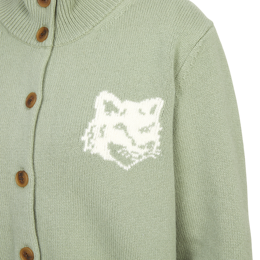 메종키츠네(MAISON KITSUNE) 폭스헤드 여성 가디건 NW00509KM0329 0396