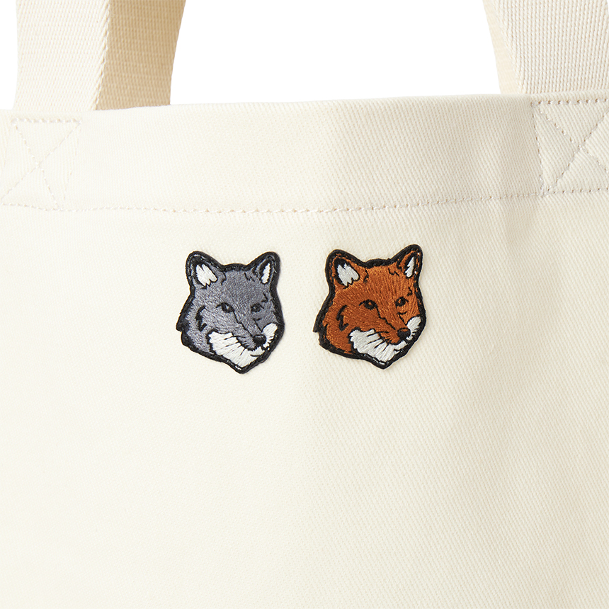 메종키츠네(MAISON KITSUNE) 더블 폴드 폭스헤드 토트백 (남여공용) OW511CFWW0096 P700