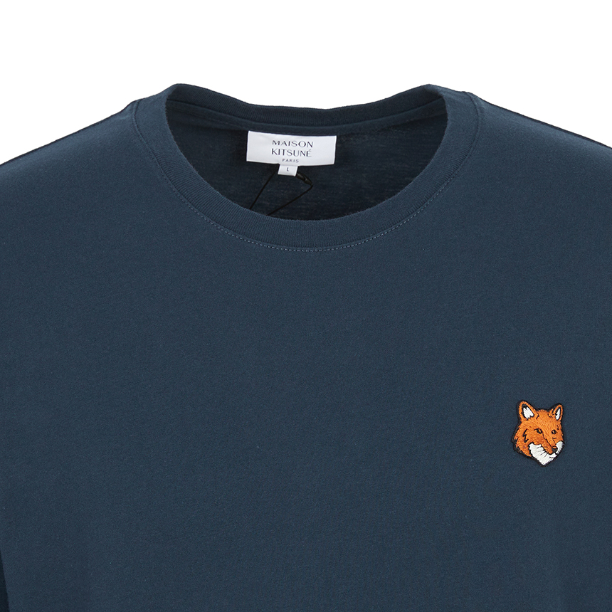 메종키츠네(MAISON KITSUNE) 폭스헤드 남성 반팔티셔츠 PM00107KJ7026 0413