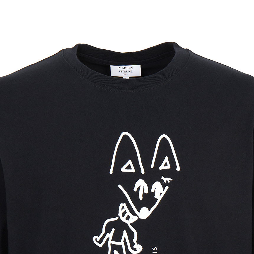 메종키츠네(MAISON KITSUNE) 파티 폭스 남성 반팔티셔츠 PM00116KJ7025 P199