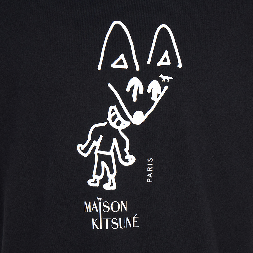 메종키츠네(MAISON KITSUNE) 파티 폭스 남성 반팔티셔츠 PM00116KJ7025 P199