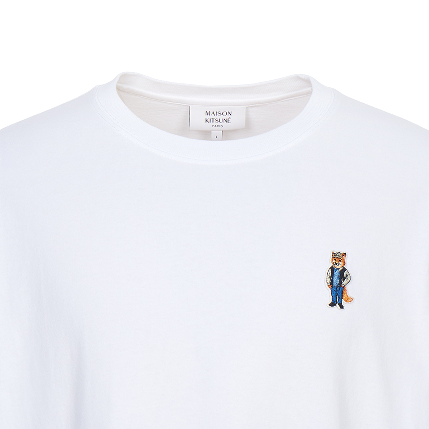 메종키츠네(MAISON KITSUNE) 드레스드 폭스 남성 반팔티셔츠 PM00121KJ7025 P100