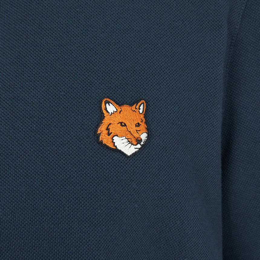 메종키츠네(MAISON KITSUNE) 폭스헤드 남성 카라 반팔티셔츠 PM00209KP0002 0413