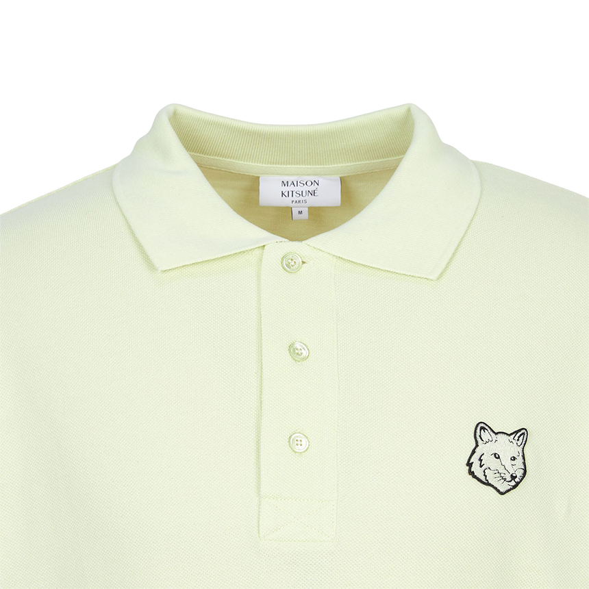 메종키츠네(MAISON KITSUNE) 폭스헤드 남성 카라 반팔티셔츠 PM00211KP0001 0479