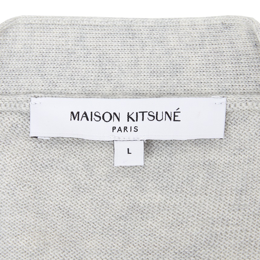 메종키츠네(MAISON KITSUNE) 폭스헤드 남성 가디건 PM00501KT1181 H120