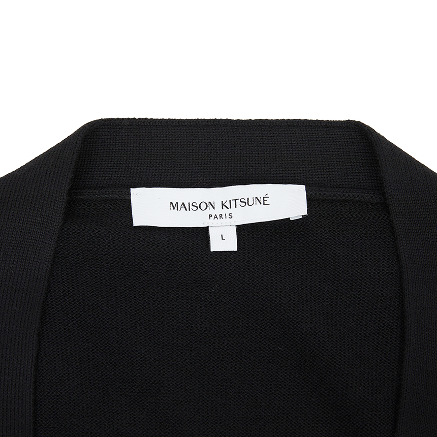 메종키츠네(MAISON KITSUNE) 폭스헤드 남성 가디건 PM00501KT1181 P199