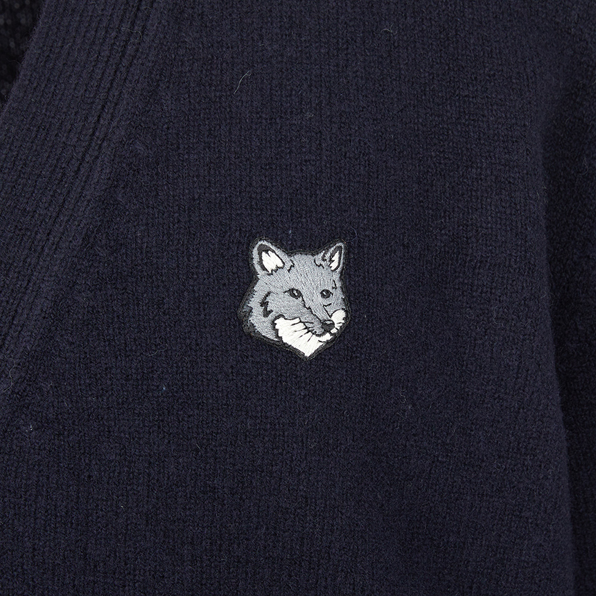 메종키츠네(MAISON KITSUNE) 폭스헤드 남성 가디건 PM00502KT1006 0413