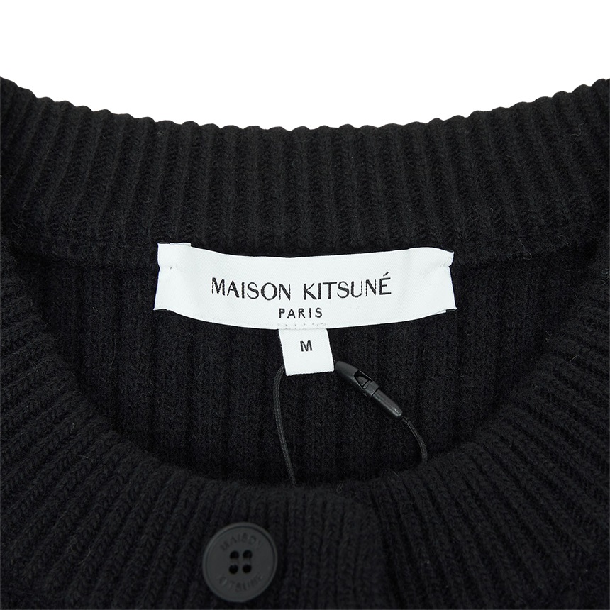 메종키츠네(MAISON KITSUNE) 볼드 폭스헤드 남성 가디건 PM00508KT1149 P199