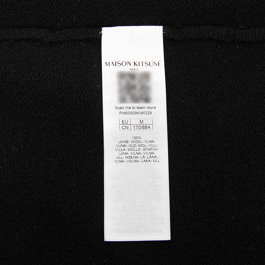 메종키츠네(MAISON KITSUNE) 폭스헤드 인타르시아 남성 가디건 PM00509KM0329 0391