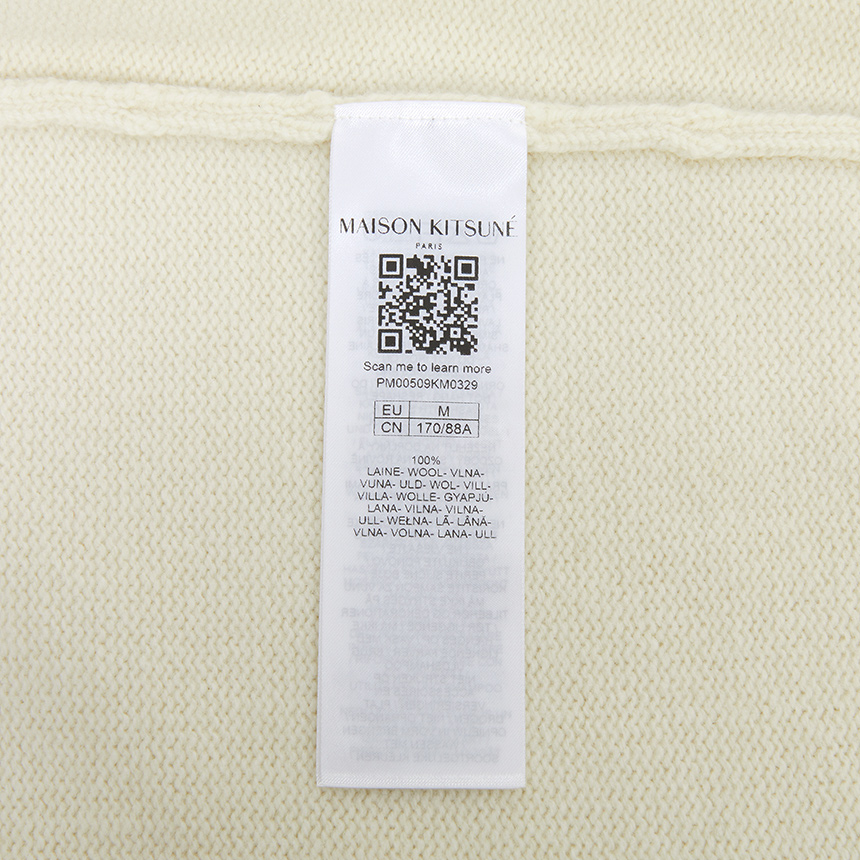 메종키츠네(MAISON KITSUNE) 폭스헤드 인타르시아 남성 가디건 PM00509KM0329 0395