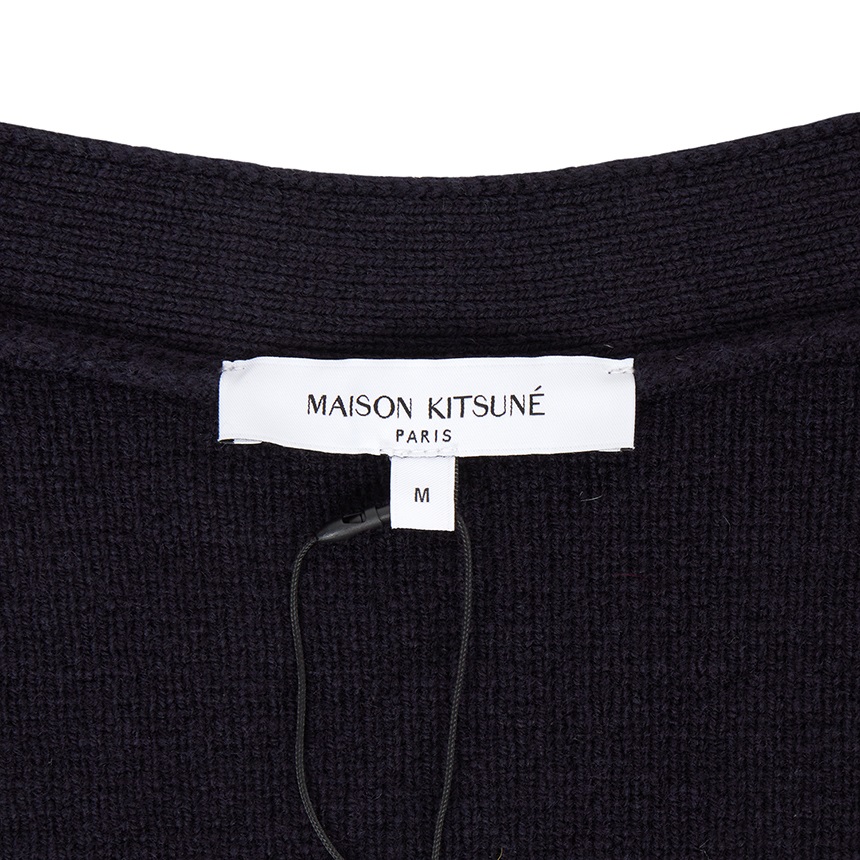 메종키츠네(MAISON KITSUNE) 폭스헤드 남성 가디건 PM00510KT1180 0413