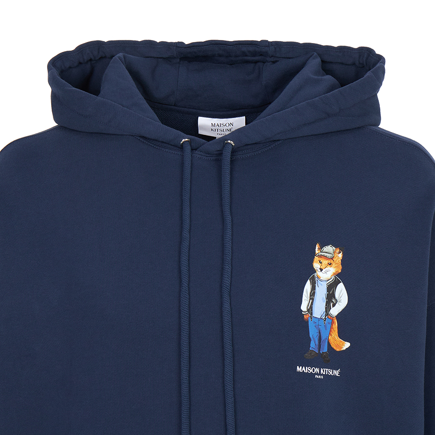 메종키츠네(MAISON KITSUNE) 드레스드 폭스 남성 후드티 PM00707KM0340 0329