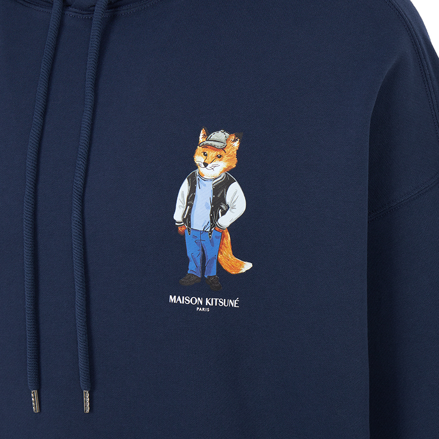 메종키츠네(MAISON KITSUNE) 드레스드 폭스 남성 후드티 PM00707KM0340 0329