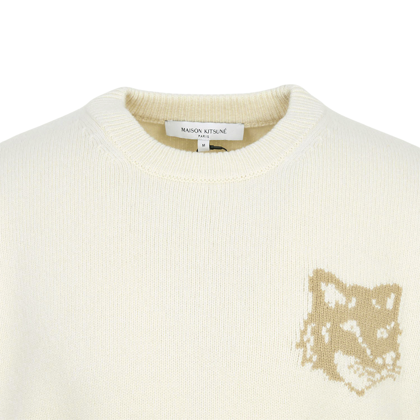 메종키츠네(MAISON KITSUNE) 폭스헤드 남성 니트 PM00816KM0329 0395