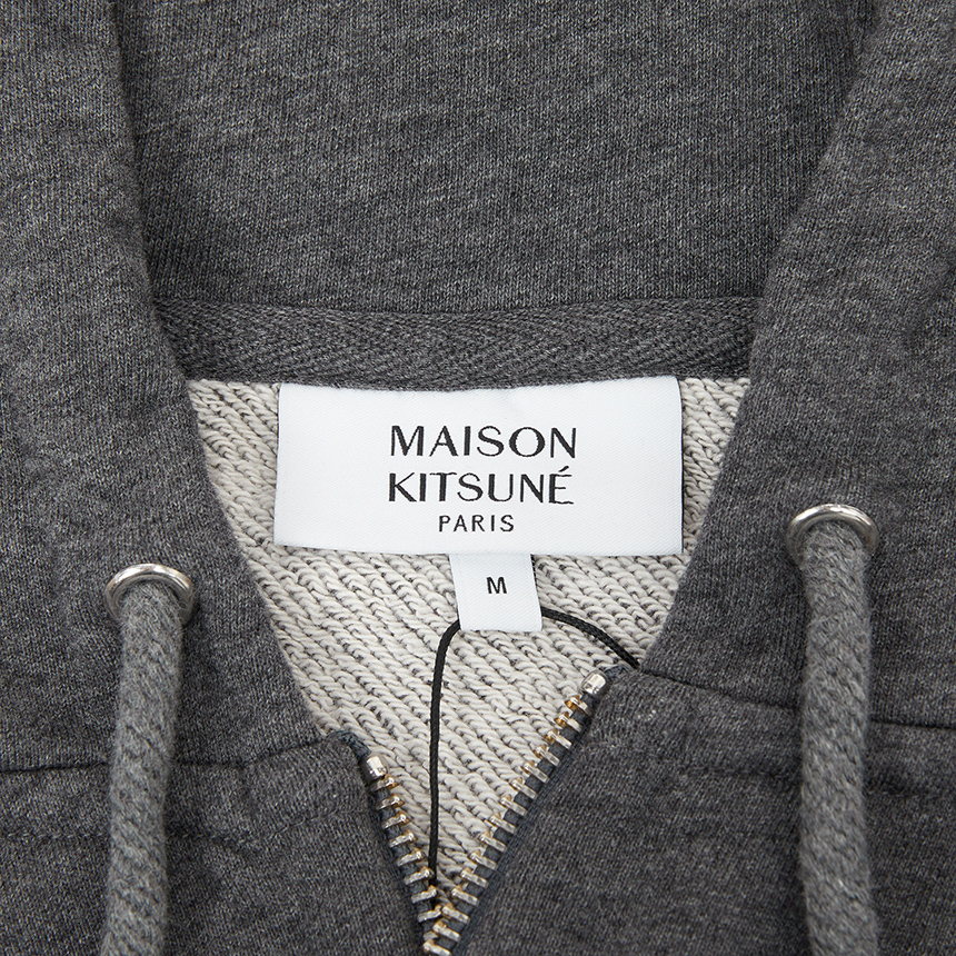 메종키츠네(MAISON KITSUNE) 폭스헤드 남성 후드 집업 PM02138KM0340 H170