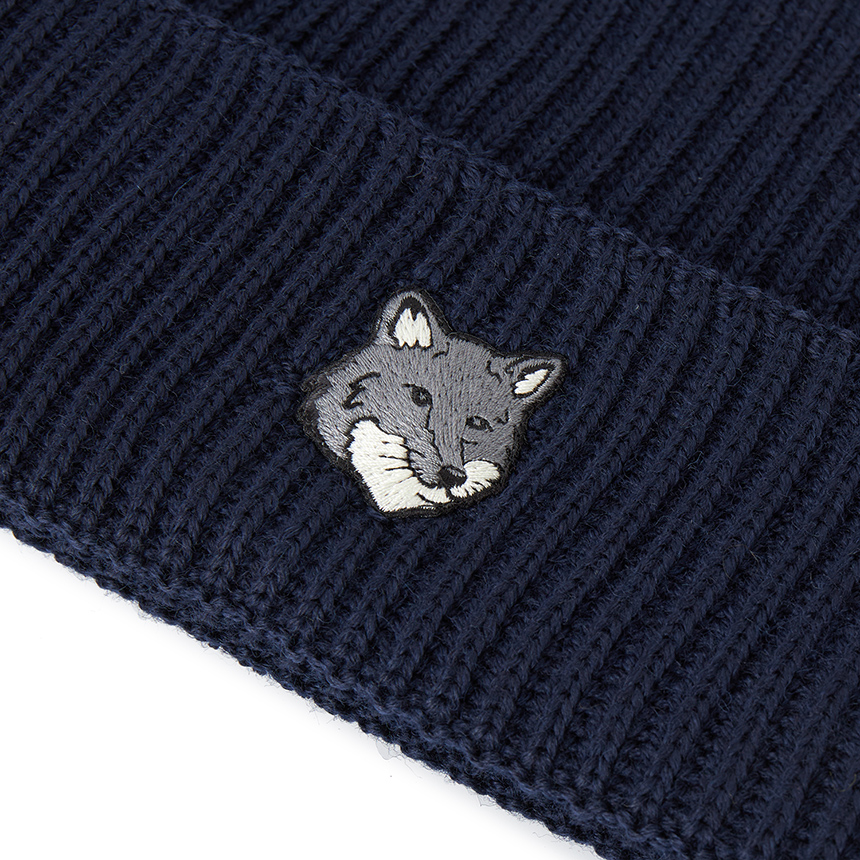 메종키츠네(MAISON KITSUNE) 폭스 헤드 라지 비니 (남여공용) PM06112KT1022 0413