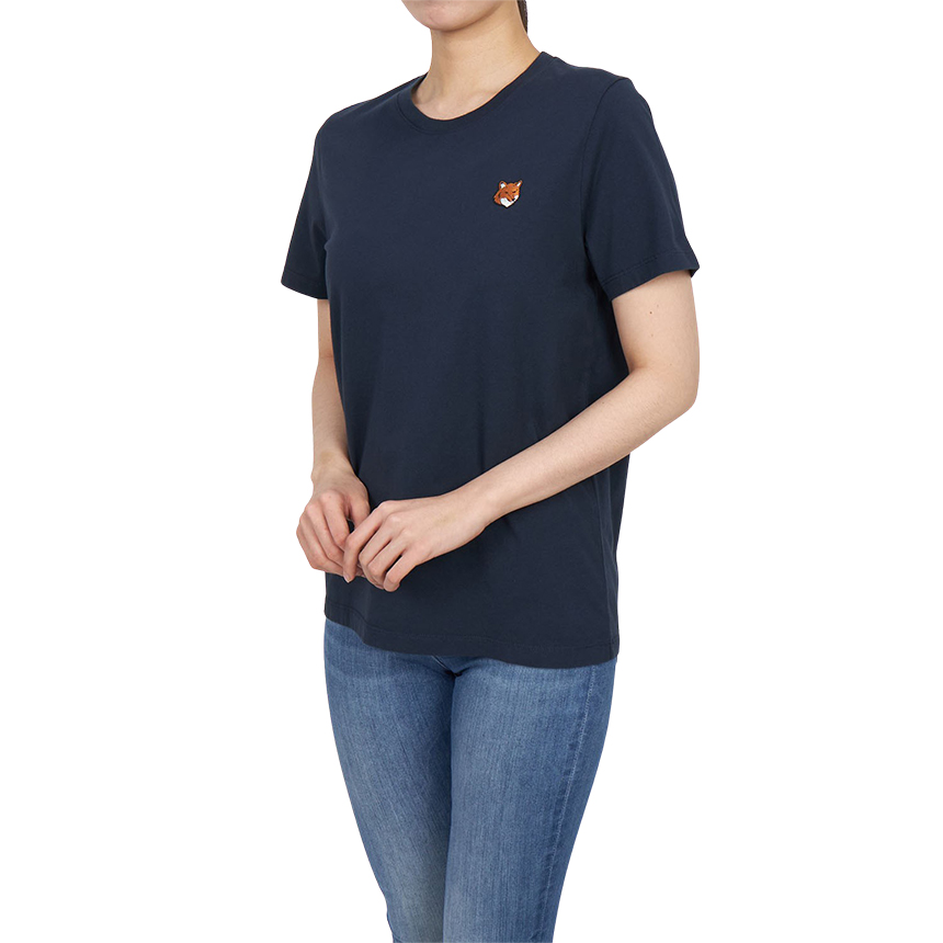 메종키츠네(MAISON KITSUNE) 폭스헤드 여성 반팔티셔츠 PW00113KJ7026 0413