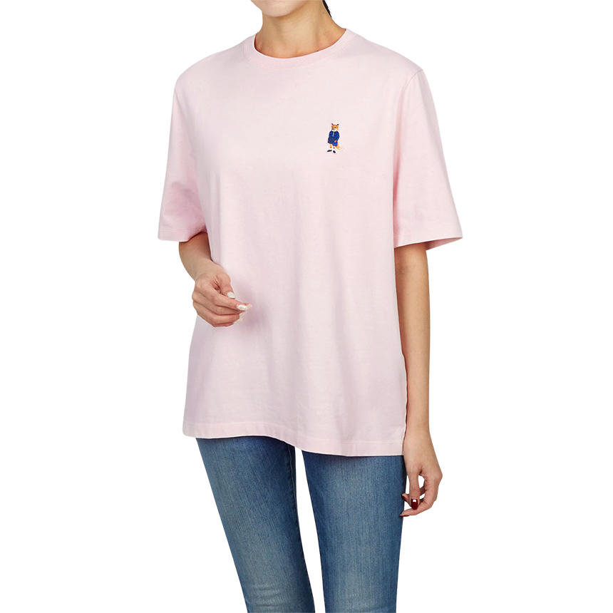메종키츠네(MAISON KITSUNE) 드레스드 폭스 여성 반팔티셔츠 PW00121KJ0119 0327