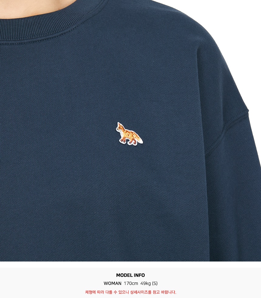 메종키츠네(MAISON KITSUNE) 베이비 폭스 여성 맨투맨 PW00307KM0341 0413