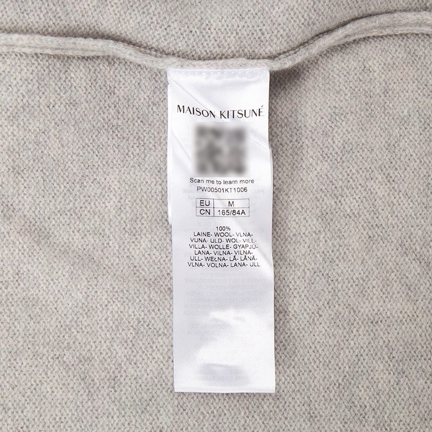 메종키츠네(MAISON KITSUNE) 베이비 폭스 여성 가디건 PW00501KT1006 H120