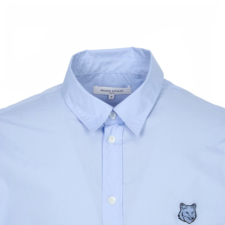 메종키츠네(MAISON KITSUNE) 폭스헤드 남성 셔츠 QM00421WC5089 0434