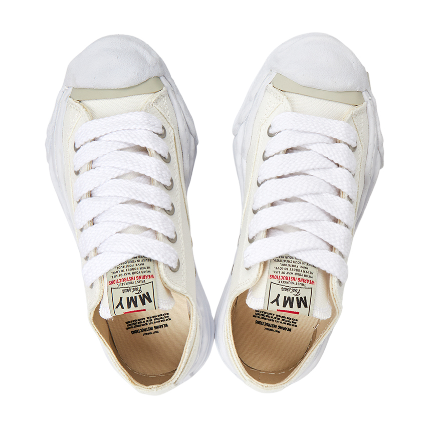 메종미하라야스히로(MAISON MIHARA YASUHIRO) 스크래치 행크 오리지널 솔 스니커즈 A05FW702 WHITE (남여공용) SS_A05FW702 WHITE_002