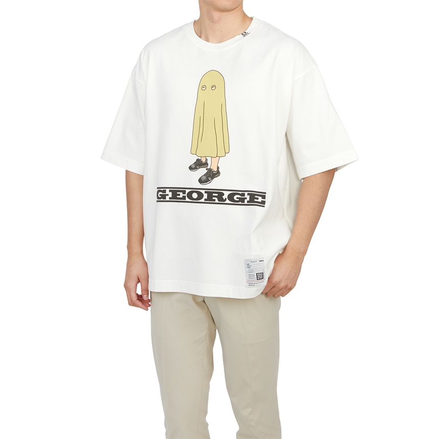 메종미하라야스히로(MAISON MIHARA YASUHIRO) 남성 반팔티셔츠 A12TS683 WHITE