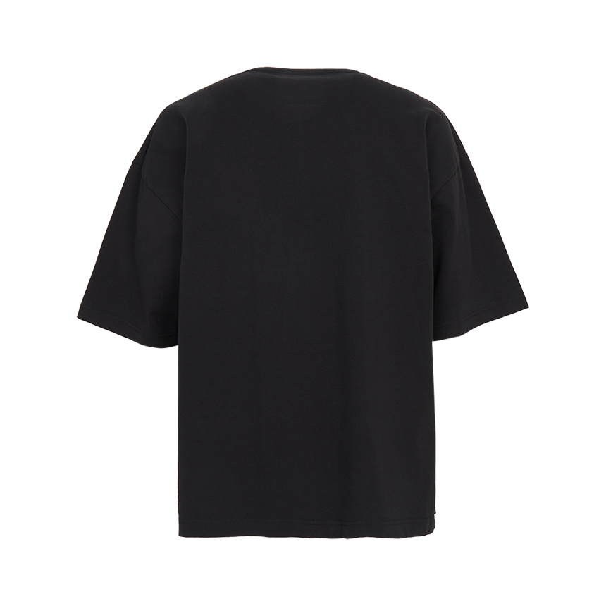메종미하라야스히로(MAISON MIHARA YASUHIRO) X MASSES 남성 반팔티셔츠 C15TS042 BLACK