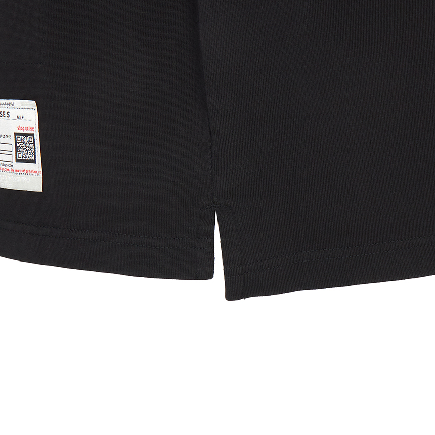 메종미하라야스히로(MAISON MIHARA YASUHIRO) X MASSES 남성 반팔티셔츠 C15TS042 BLACK