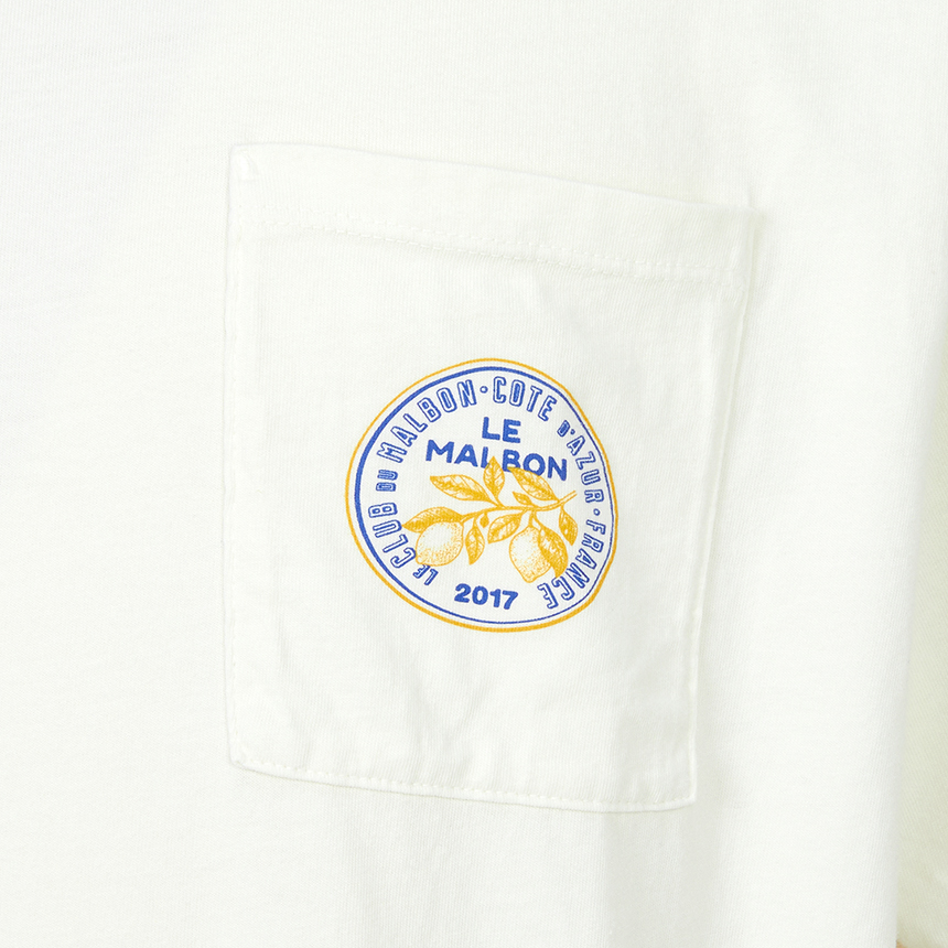 말본골프(MALBON GOLF) 골프웨어 남성 반팔티셔츠 M9137 IVR