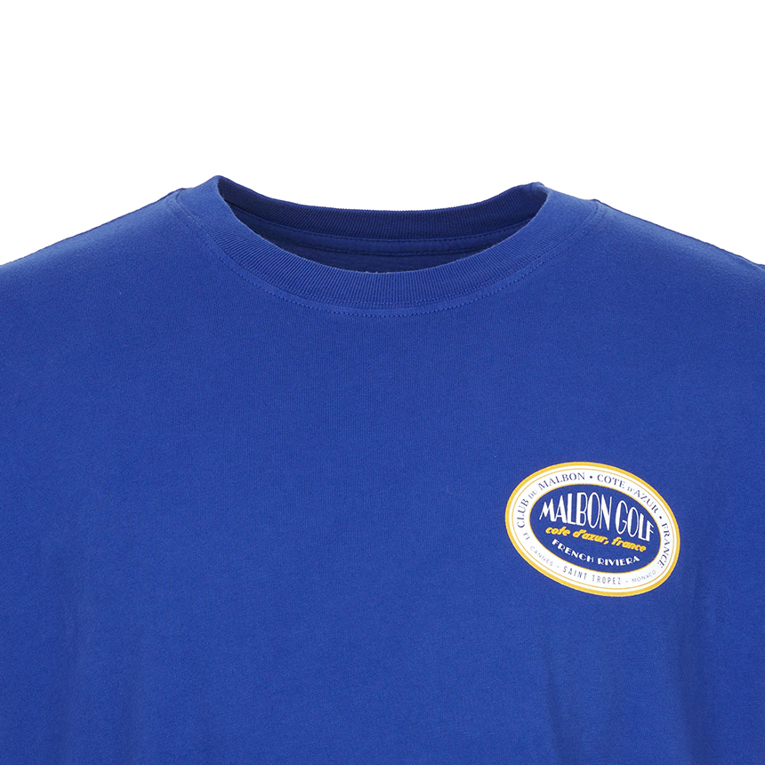 말본골프(MALBON GOLF) 골프웨어 남성 반팔티셔츠 M9138 BLU