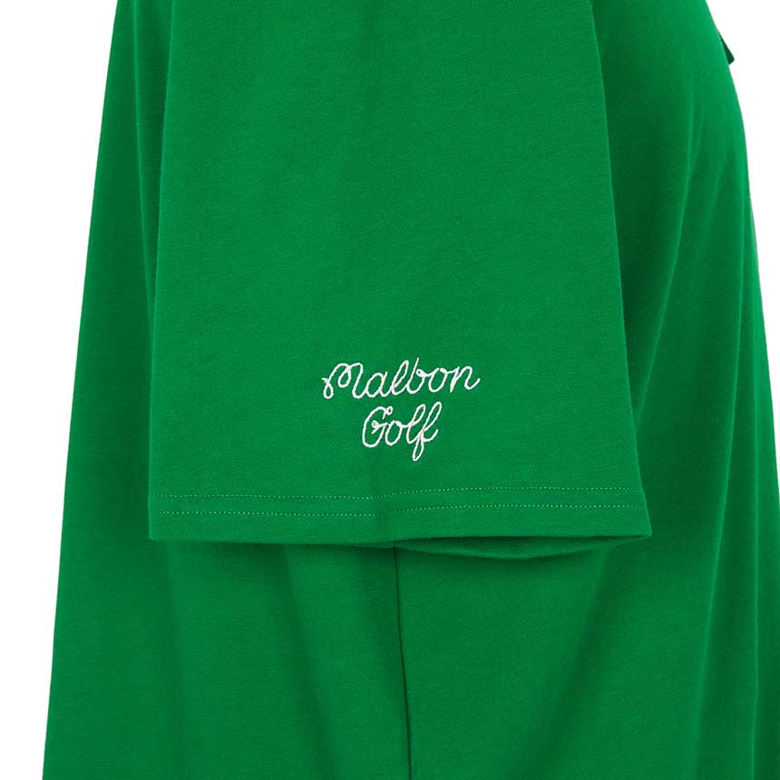 말본골프(MALBON GOLF) 골프웨어 남성 카라 반팔티셔츠 M9166 GRN