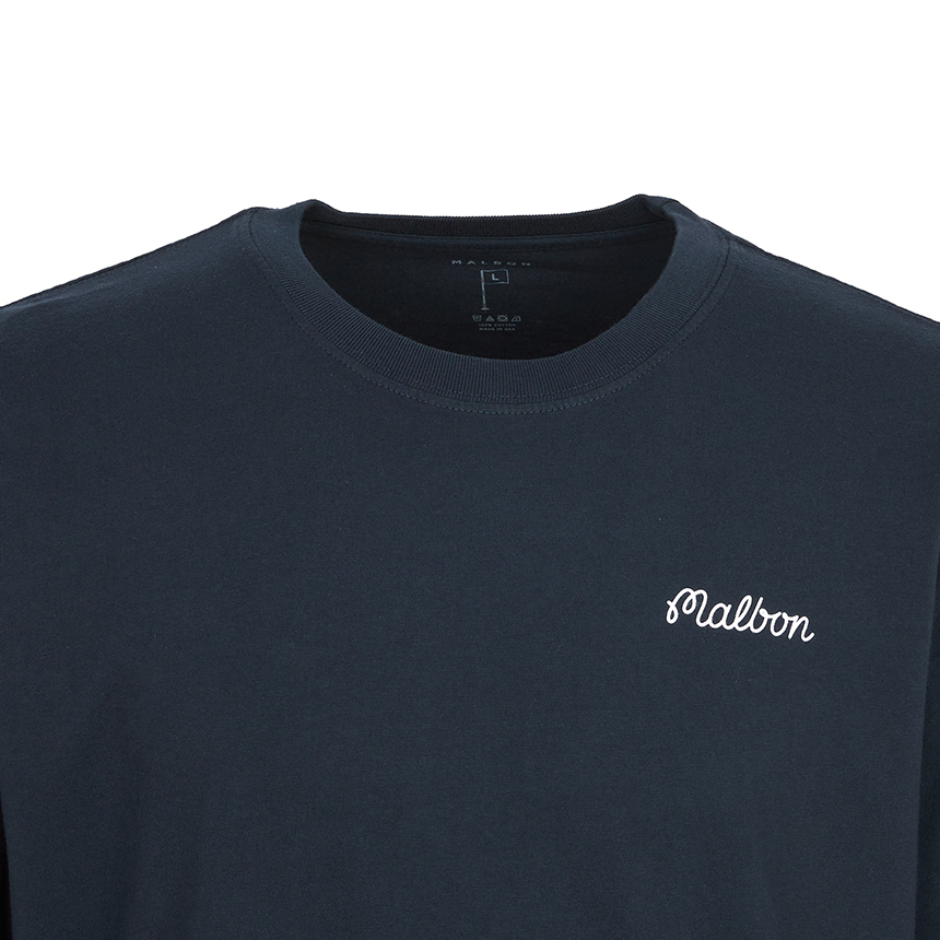말본골프(MALBON GOLF) 골프웨어 남성 반팔티셔츠 M9399 NVY