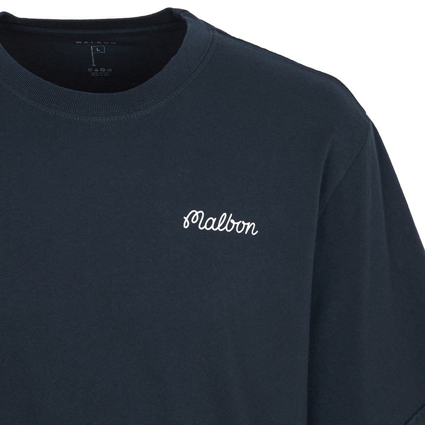 말본골프(MALBON GOLF) 골프웨어 남성 반팔티셔츠 M9399 NVY