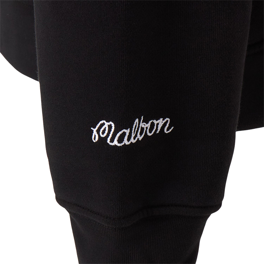 말본골프(MALBON GOLF) 골프웨어 남성 기모 맨투맨 M9417 BLK