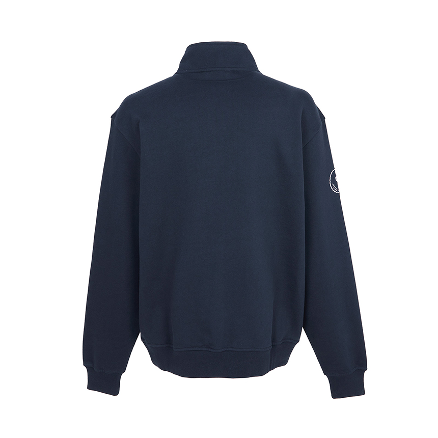 말본골프(MALBON GOLF) 골프웨어 남성 반집업 맨투맨 M9419 NVY