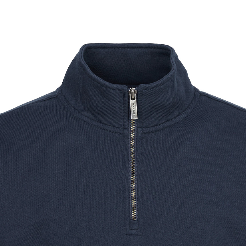 말본골프(MALBON GOLF) 골프웨어 남성 반집업 맨투맨 M9419 NVY