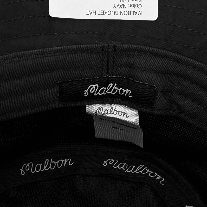 말본골프(MALBON GOLF) 남성 버킷햇 벙거지 모자 M9426 BLK